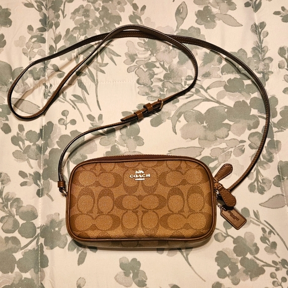 Coach Bags Coach Brooke Small Double Zip Crossbody Signature Print